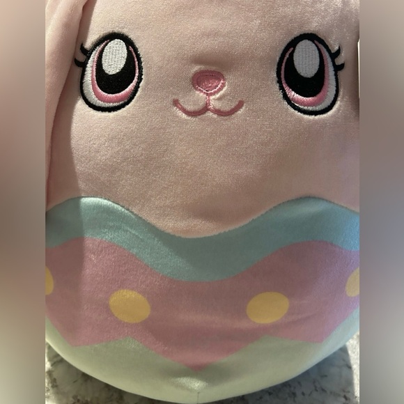 Squishmallows Bop the Bunny Easter Egg Cartoon eyes 12" Stuffed Plush - Picture 2 of 6